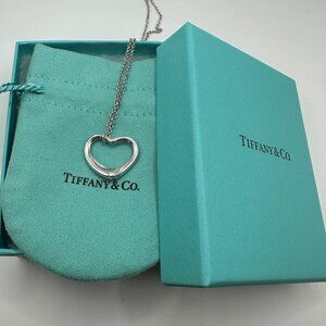 Tiffany & Co Elsa Peretti Open Heart Pendant Necklace